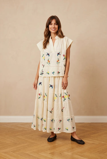 Blouse Estelle Creme/B CREME/B