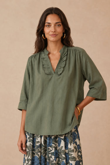 Blouse Layton/Uni Kaki KAKI