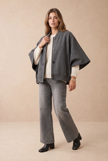 Cape Sabrina Gris GRIS