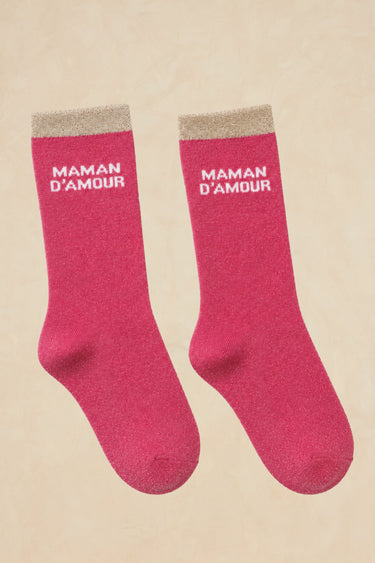 Chaussette Amour Rose/Beige ROSE/BEIGE