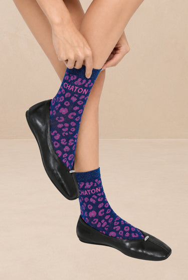 Chaussette Chaton Marine MARINE