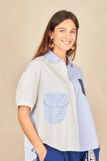 Chemise Albertine Ecru/Bleu ECRU/BLEU
