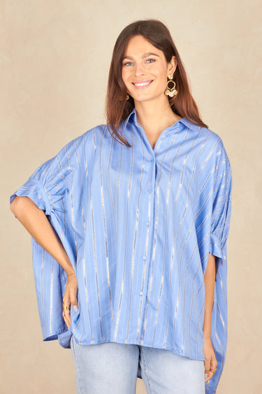 Chemise Blanche Bleu BLEU
