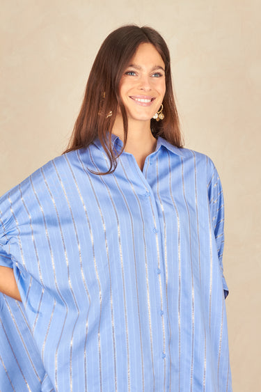 Chemise Blanche Bleu BLEU
