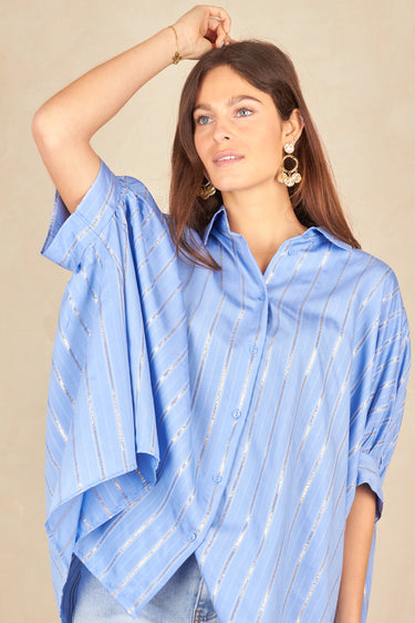 Chemise Blanche Bleu BLEU