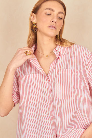 Chemise Capitole Rouge Raye ROUGE RAYE