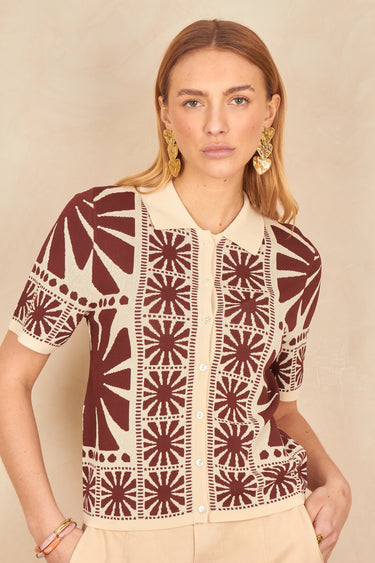 Chemise Celine Imp Choco IMP CHOCO
