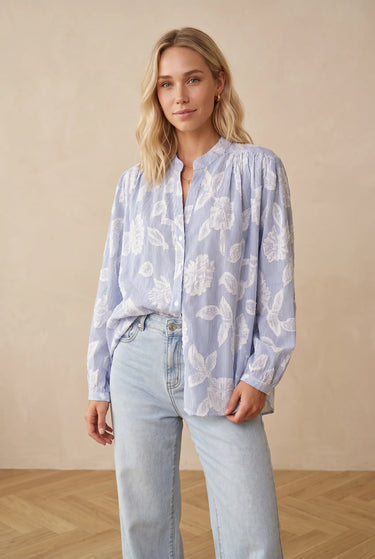 Chemise Effie Bleu Raye BLEU RAYE