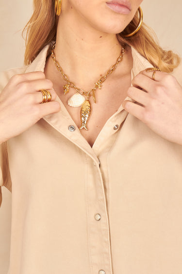 Chemise Frame Beige BEIGE