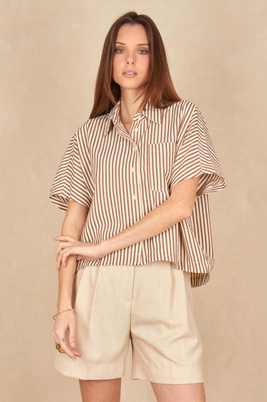 Chemise Ivana Taupe Raye TAUPE RAYE