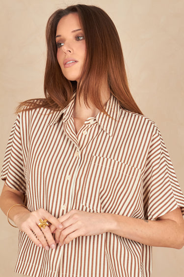Chemise Ivana Taupe Raye TAUPE RAYE