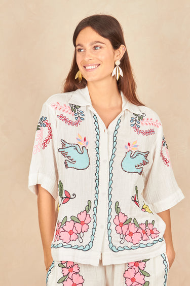 Chemise Kiara Ecru/Rose ECRU/ROSE