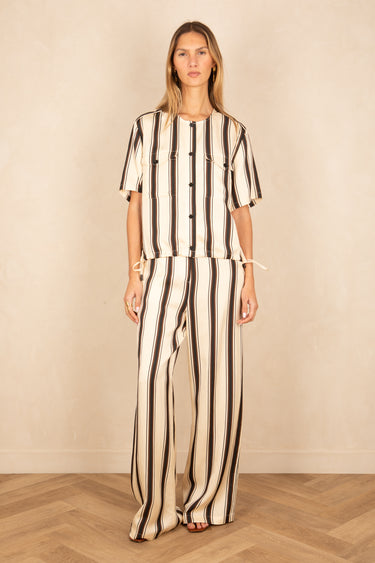 Chemise Leslie Ecru/Choco ECRU/CHOCO