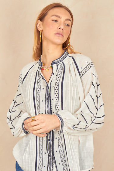 Chemise Lolita Ecru/Noir ECRU/NOIR