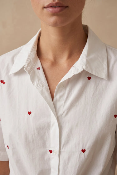 Chemise Lou Ecru/Rouge ECRU/ROUGE