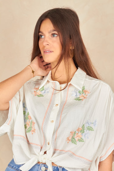Chemise Malo Ecru/B ECRU/B