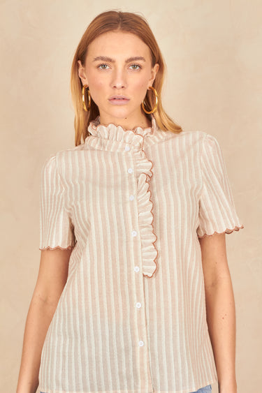Chemise Napoli Raye Taupe RAYE TAUPE