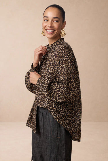 Chemise Natacha Beige/Leo BEIGE/LEO