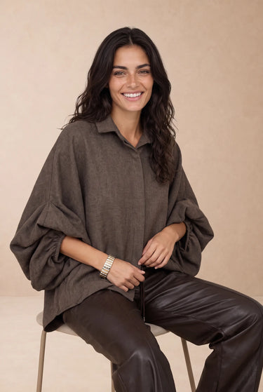 Chemise Nesrine Choco CHOCO