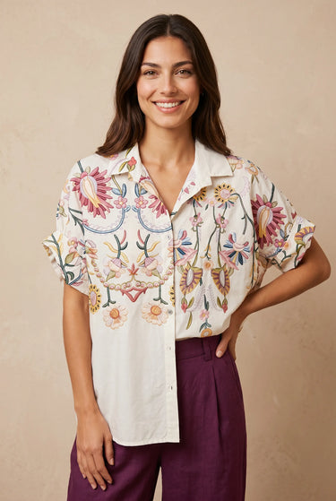 Chemise Pedro Ecru/Rose ECRU/ROSE