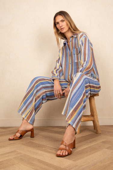 Chemise Roza Bleu/Jaune BLEU/JAUNE
