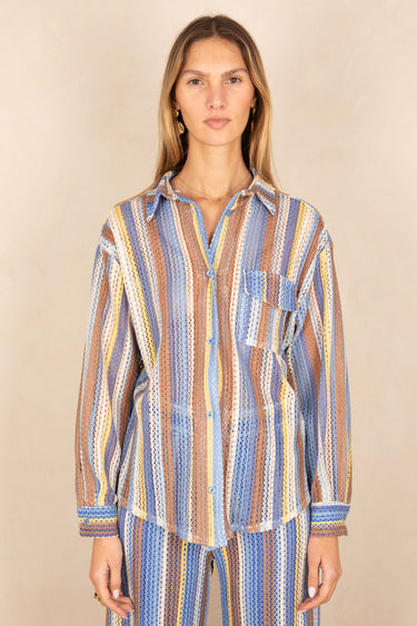 Chemise Roza Bleu/Jaune BLEU/JAUNE