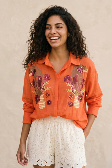 Chemise Shannyla Orange ORANGE