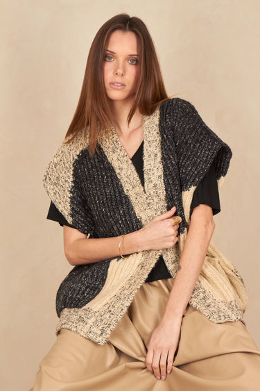 Gilet Dora Ecru/Marine ECRU/MARINE