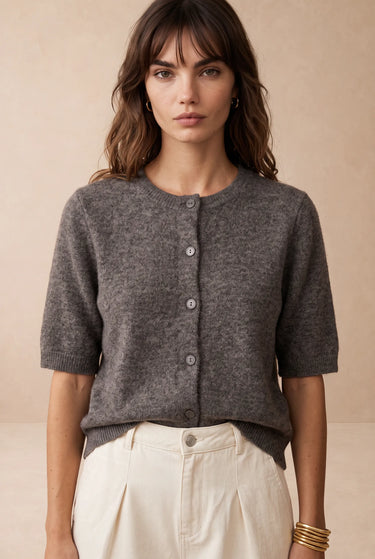 Gilet Julie Taupe TAUPE