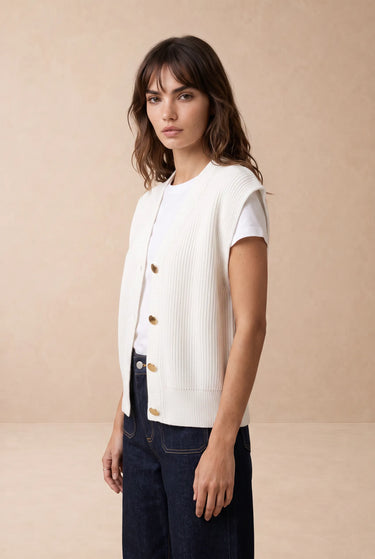 Gilet Valerie Ecru ECRU