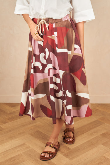 Jupe Delice Imp Bordeaux IMP BORDEAUX