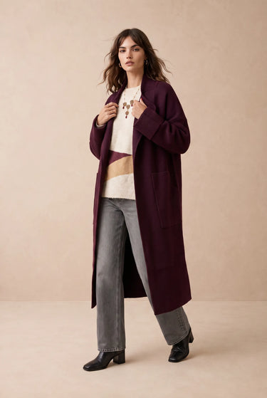 Manteau Garance Prune PRUNE