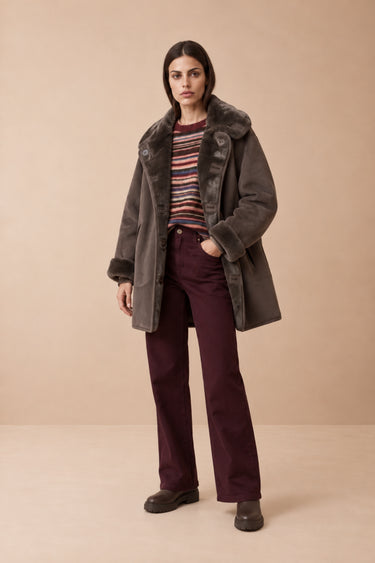 Manteau Jill Marron MARRON