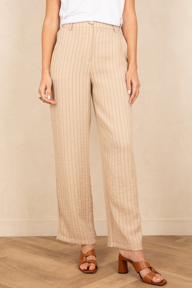 Pantalon Axelle Beige Raye BEIGE RAYE
