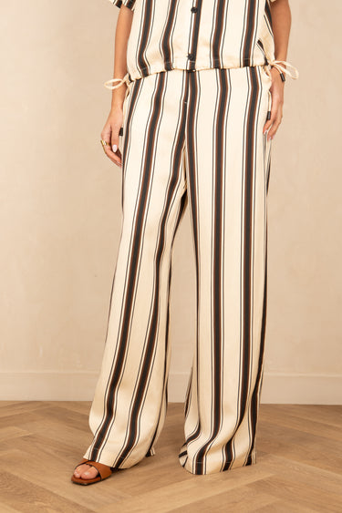 Pantalon Constance Ecru/Choco ECRU/CHOCO