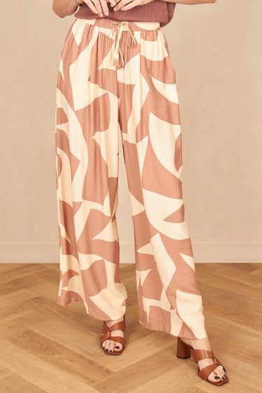 Pantalon Geraldine Ecru/Cafe ECRU/CAFE