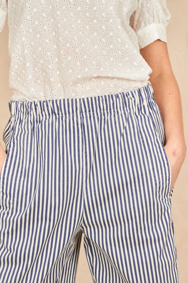 Pantalon Magic/Raye Blanc/Marine BLANC/MARINE