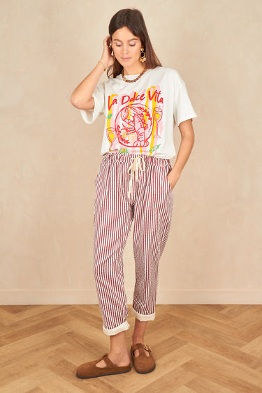 Pantalon Pau Raye Bordeaux RAYE BORDEAUX