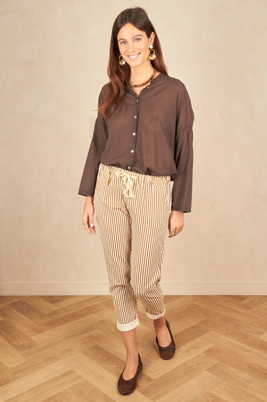 Pantalon Pau Raye Taupe RAYE TAUPE