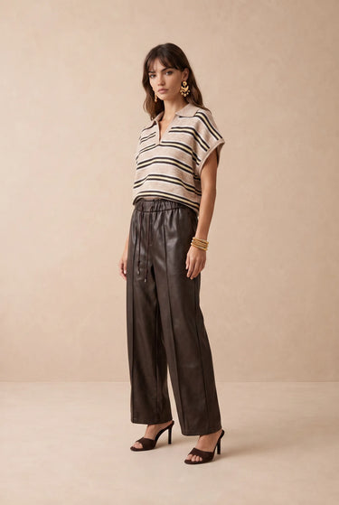 Pantalon Piel Marron MARRON