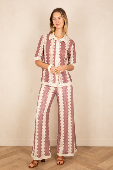 Pantalon Silvana Ecru/Rose ECRU/ROSE