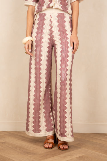 Pantalon Silvana Ecru/Rose ECRU/ROSE