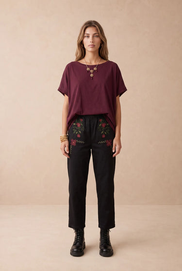 Pantalon Sofia Noir/B NOIR/B