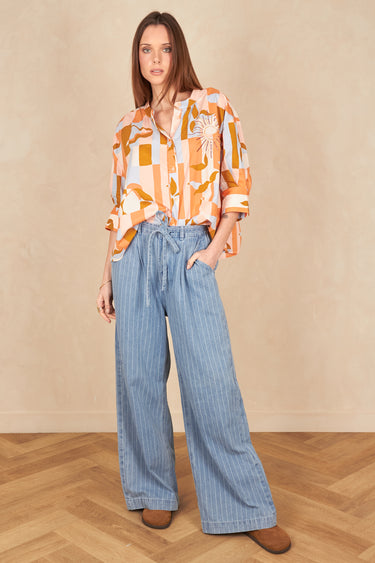 Pantalon Stanley Bleu Raye BLEU RAYE