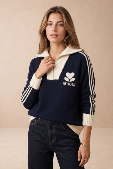 Pull Barbara Marine/Ecru MARINE/ECRU