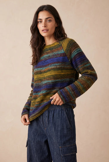Pull Leslie Bleu/Ocre BLEU/OCRE
