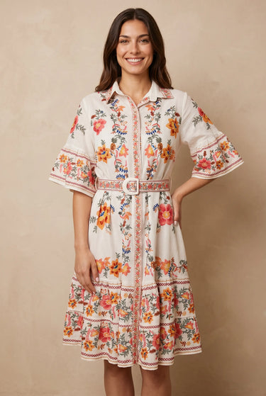Robe Candela Ecru/Rose ECRU/ROSE