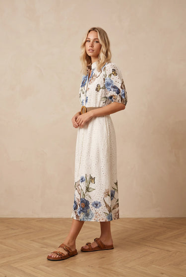 Robe Chelsea Ecru/Bleu ECRU/BLEU