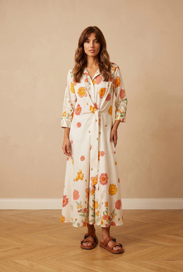 Robe Clementine Ecru/Rose ECRU/ROSE