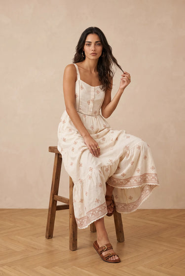 Robe Florie Imp Ecru IMP ECRU